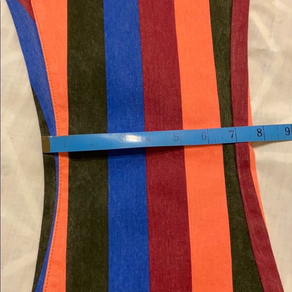 Striped Bell Bottom Jeans. NWOT - Picture 8 of 8